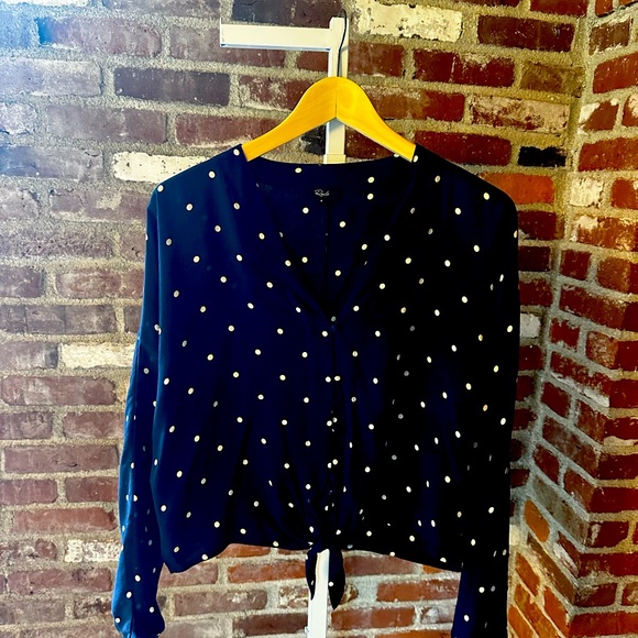 Rails polka dot blouson top - Picture 3 of 5